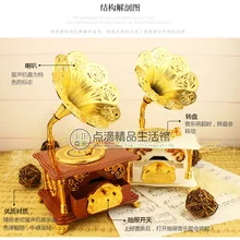 Меховой Elise механический Тип музыкальная шкатулка классический фонограф подарок на день рождения Рождество