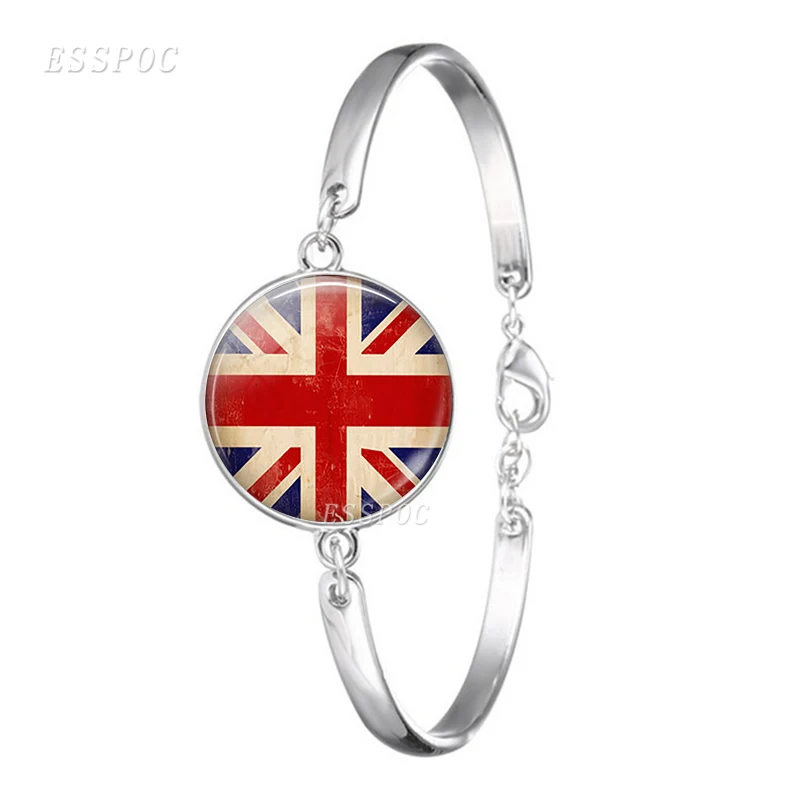 Браслеты с изображением британского флага Union Jack модные патриотические подвески