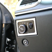 ABS Chrome Car Headlamps Adjustment Switch Cover Trim For Jeep Grand Cherokee 2014 2015 2016 2017 Accessories Car Styling abs chrome car front light headlamps eyebrow trim cover for jeep renegade 2015 2016 2017 accessories car styling