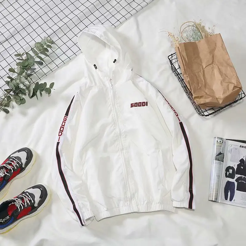 

Brand 2019 Jacket Men Windbreaker Spring/Autumn Hip Hop Couple Thin Jacket Loose Coat Streetwear Trend Handsome CollarJackets
