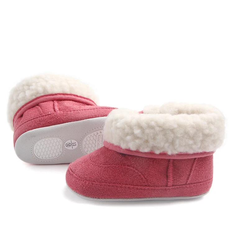 Зимние теплые полусапожки обувь для девочек из хлопка для маленьких мальчиков обувь для новорожденных младенцев, малышей детская обувь