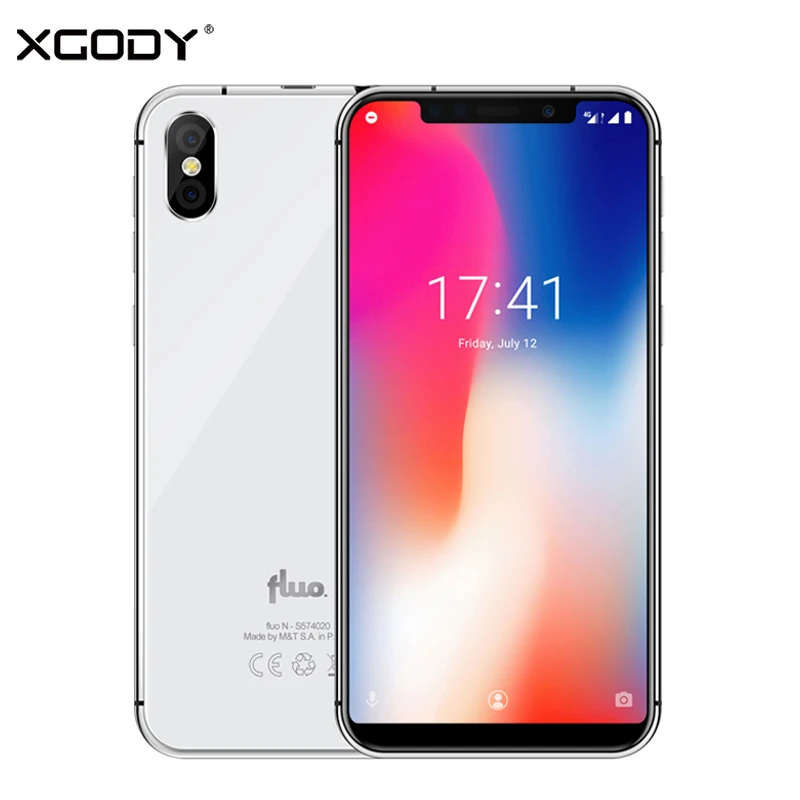 XGODY Fluo N 4G разблокировка смартфон 5 7 &quot19:9 экран Android 8 1 мобильный телефон с двумя sim