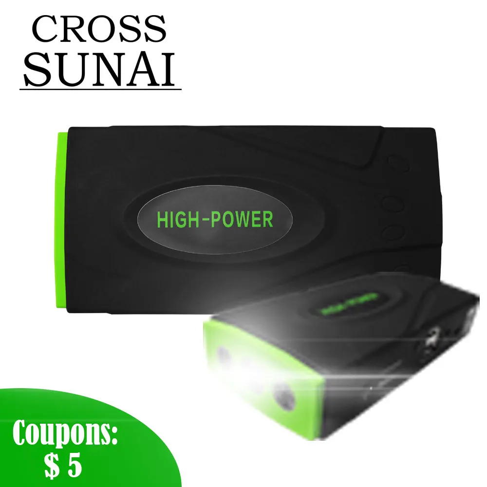 Car Jump Starter Power Bank High Capacity Starting Device Car Battery Charger Booster Portable Car Starter 600A 12V 16800mAh