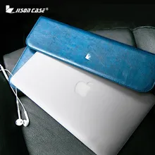 Jisoncase Чехол из натуральной кожи для MacBook Air Pro 11 12 13 дюймов Тонкий чехол Модный дизайн Роскошная брендовая сумка для ноутбука