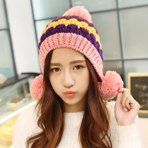2017 Direct Selling New Women Adult Solid Winter Hat Winter Spring And Autumn Hat Female Cap