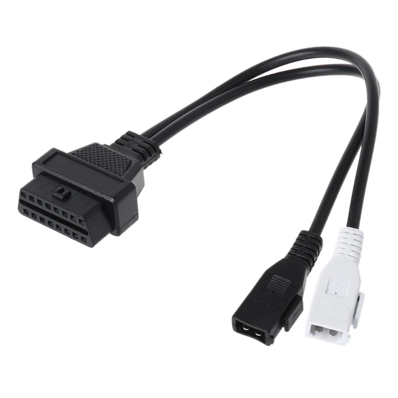 

2X2 16 Pin Female OBD2 Auto diagnostic connector transfer cable fits many vehicles