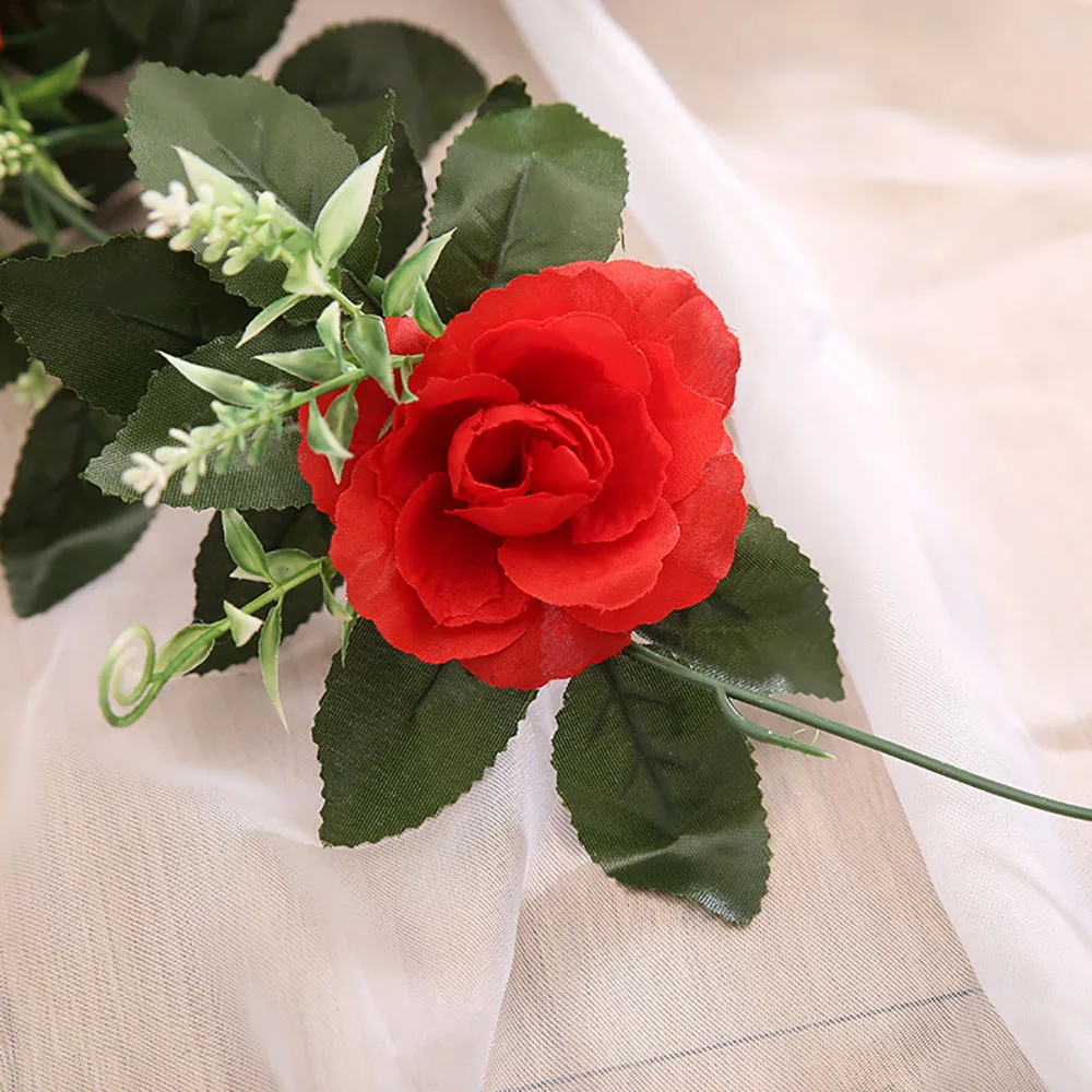 2.4m/7.8ft Artificial Silk Rose Flower Wisteria Vine Rattan Hanging Flower Garland for Wedding Party Home Garden Decoration 2.4m/7.8ft Artificial Silk Rose Flower Wisteria Vine Rattan Hanging Flower Garland for Wedding Party Home Garden Decoration