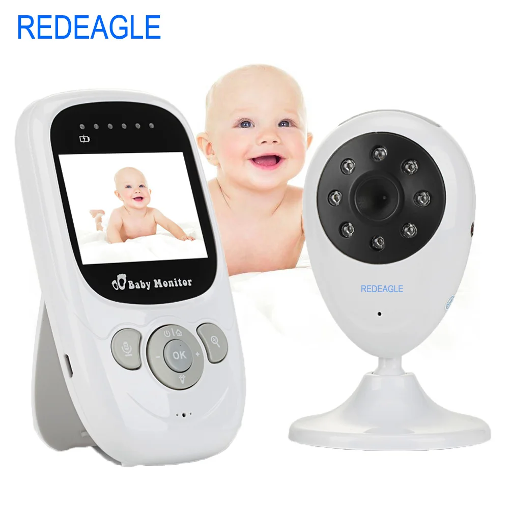 REDEAGLE 2 4G Wireless Baby Sleep Monitor 2 WayTalk Nanny Night Vision Security Camera Temperature Display