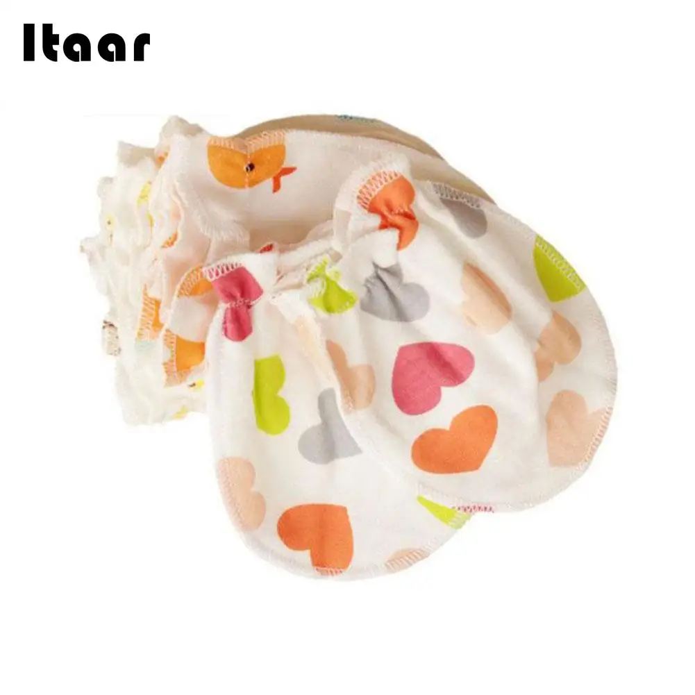 

100% COTTON GLOVES NEW BORN BABY ANIMAL PRINT soft warm infant No Scratch