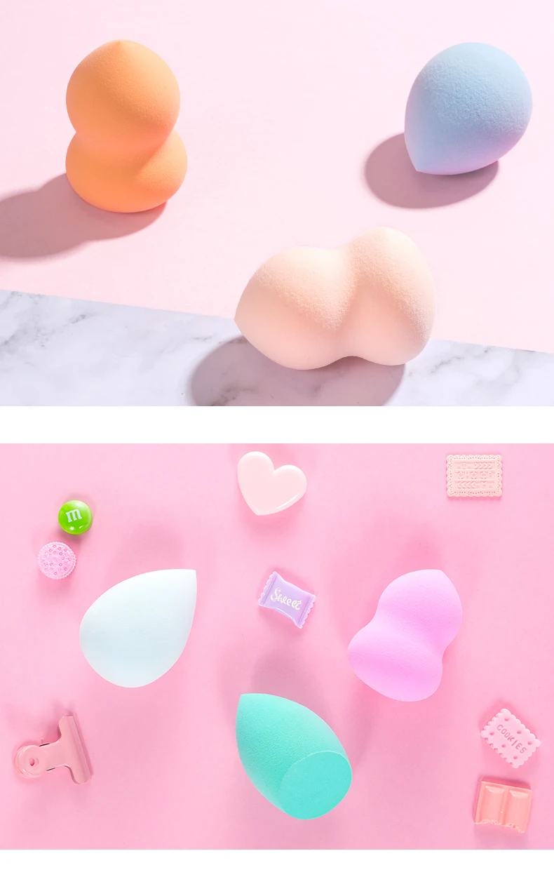 wet and dry use Makeup Sponge Foundation Cosmetic Puff (7)