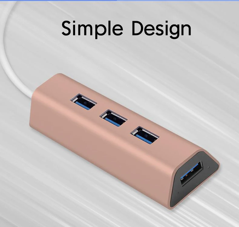 Адаптер питания Acasis HS0063 алюминиевый 2 м 4 порта 5 Гбит/с USB 3 0|USB-хабы| |