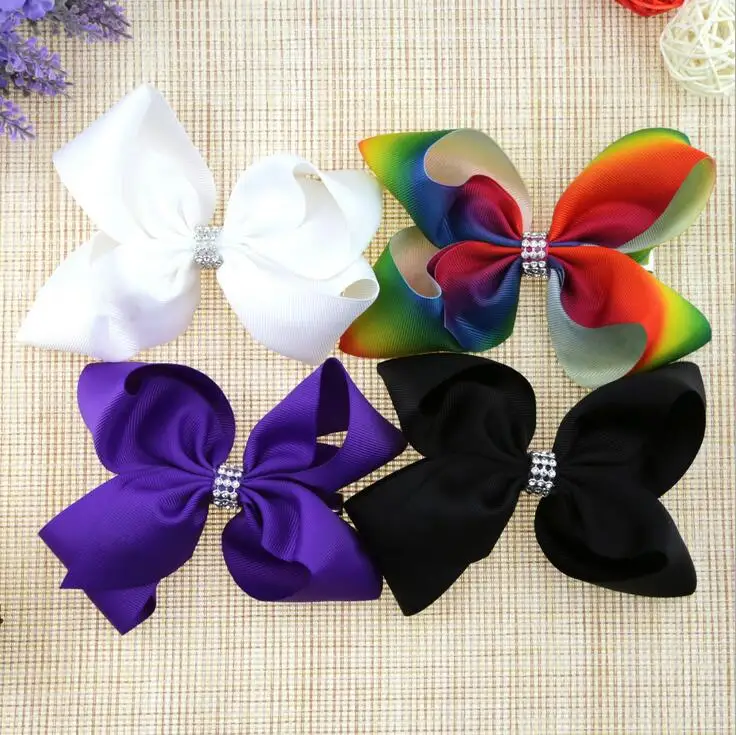 jojo bow with rhinestone