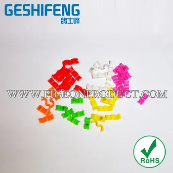 

2015 plastic clip /open 5mm band for bird foot with shipping cost