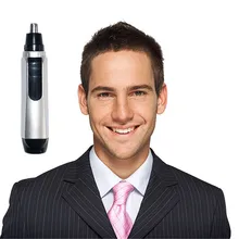 Для мужчин ушной нос шеи лица бровей волос борода триммер с чистящей щеткой и Розничная коробка Горячие