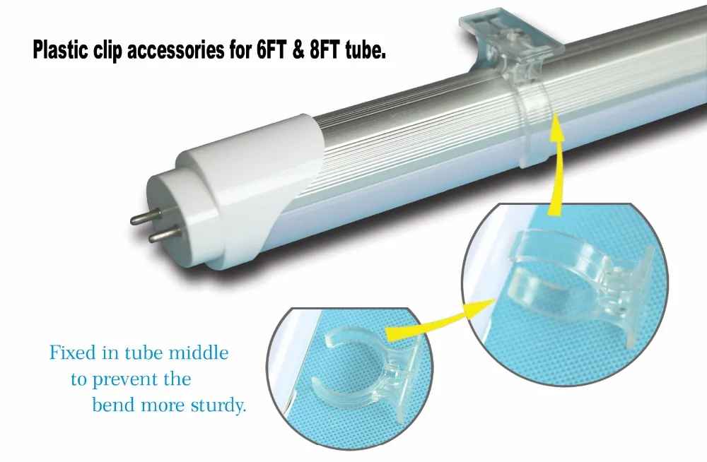 500 упак. T8 светодио дный Light Tube 2FT 9 Вт 4FT 18 Вт светодио дный лампа с батареей внутри лампа аварийной ситуации с g13 базы люминесцентные замена