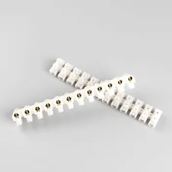 

5Pcs nylon Electrical Wire Connection 12 Position Barrier Terminal Strip Block 30A x3-3012