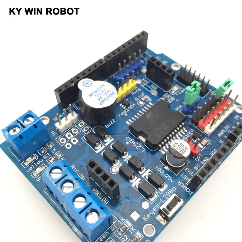 Моторный Щит L298P моторный привод совместимый с UNO MEGA 2560 для Arduino|motor shield|mega drivearduino