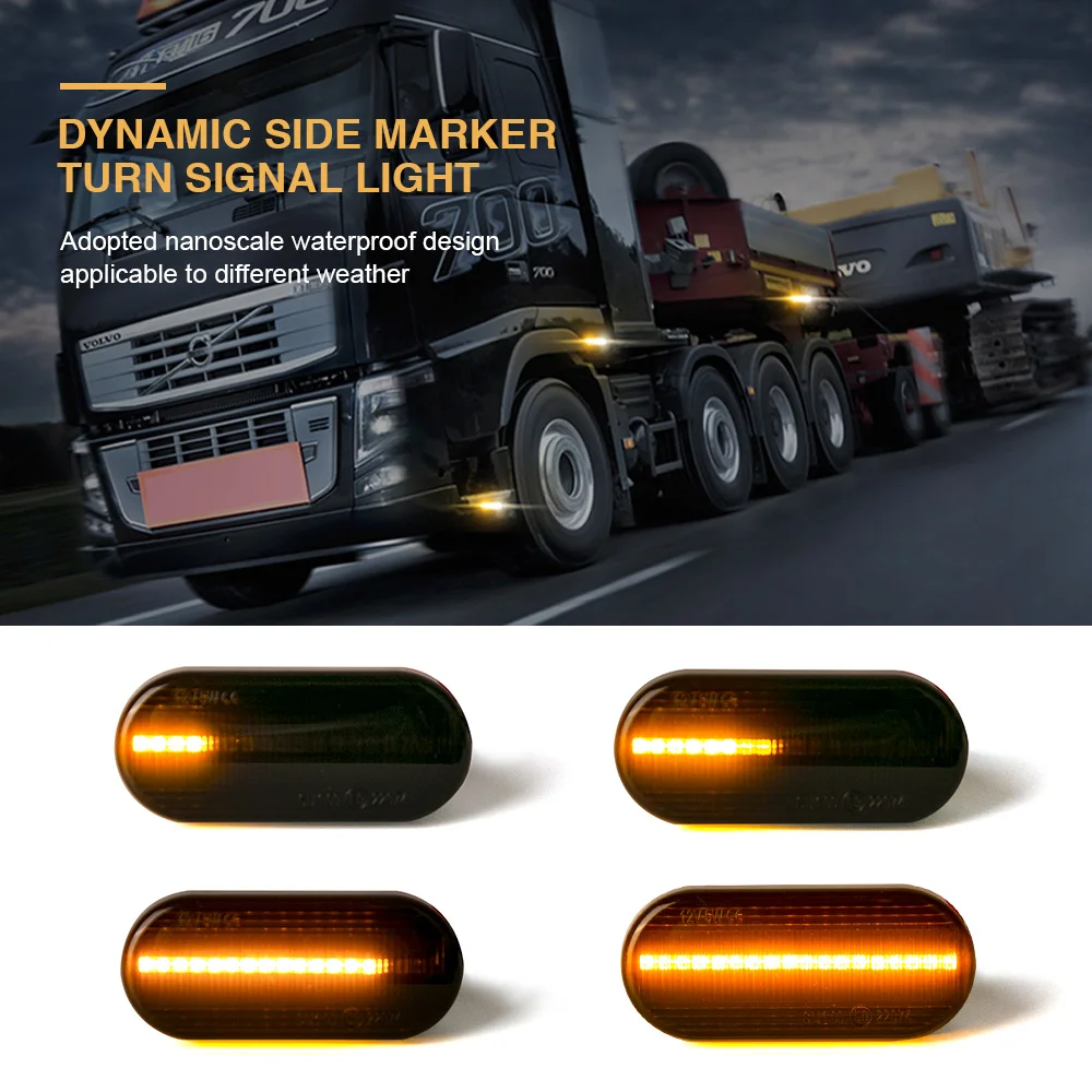 

2 Pcs led car For Volkswagen Bora Golf 4 Passat Ford Fusion Led Dynamic Side Marker Turn Signal Light Sequential Blinker Light