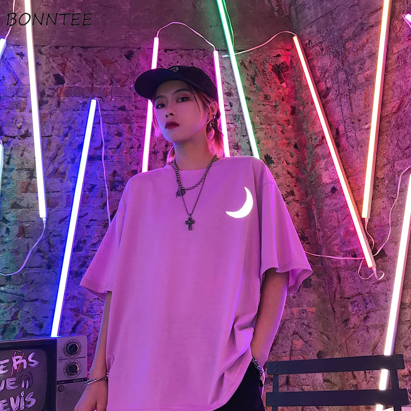 

T-shirts Women Summer Loose Printed Lovely Harajuku All-match Couple Clothes O-neck Womens Short Sleeve T-shirt Korean Style New
