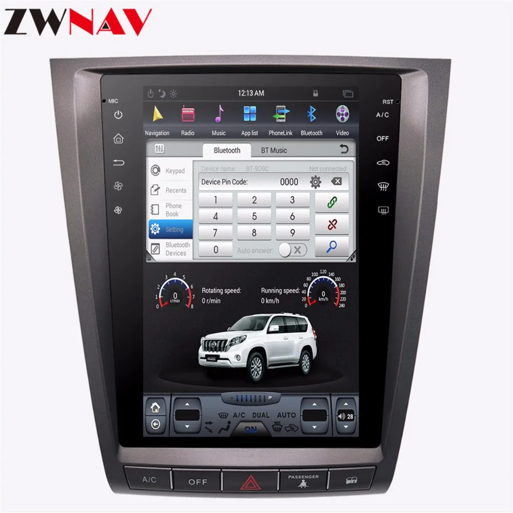 Tesla стиль Android 7,1 большой экран автомобильный DVD для lexus GS GS300 GS350 2004-2012 Авто Аудио Видео Радио Стерео gps навигация 1din