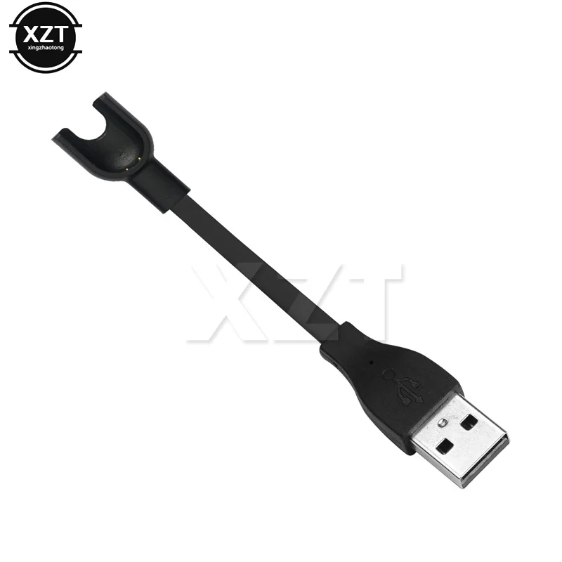 

1Pcs USB Charging Cable Replacement Wire Cord Charger for Xiaomi Mi Band 2 Smart Watch Adapter High Quality black
