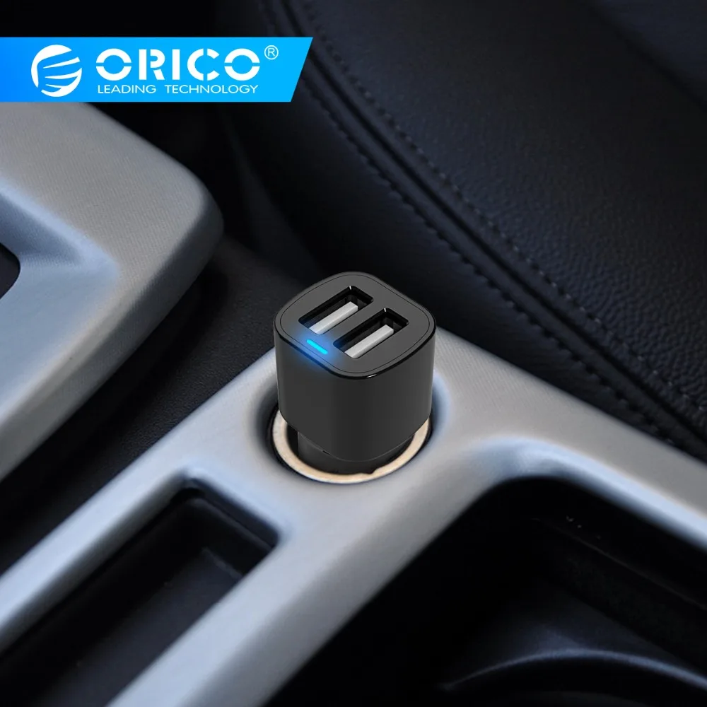 ORICO 3.4A المزدوج ميناء USB شاحن سيارة مصغرة العالمي سريع الذكية سيارة-شاحن ل أبل فون 7 LG سامسونج Xiaomi و أكثر الهاتف PC
