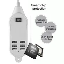 NOYOKERE 6 usb портов зарядное устройство концентратор для рабочего стола EU/US/UK ШТЕПСЕЛЬНАЯ Розетка гнезда для зарядки удлинитель адаптер питания