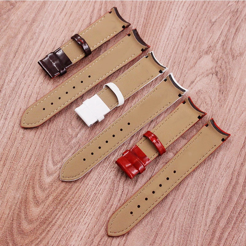 Ремешок кожаный для Tissot Kutu T035 Аксессуары часов женский браслет T035210 T035207A|Ремешки