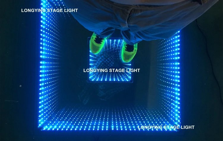 Низкая цена 1 м* 1 м RGB 3in1 СИД танцпол 156 шт. 5050 SMD 3D бездна эффект Stage DJ партии танцпол/ночной клуб