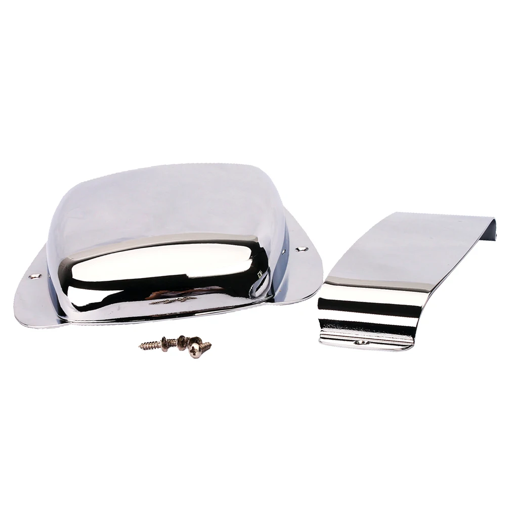 Jazz Bass Pickup Cover Bridge Cover Chrome Plated Iron Material Cover Silver