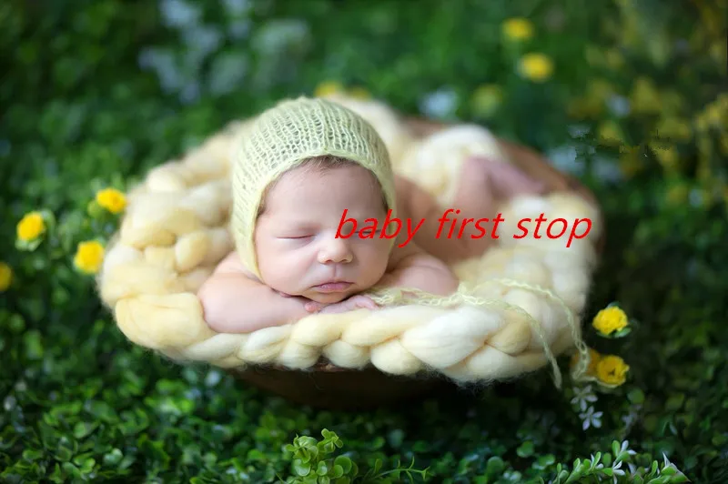 newborn photography props hat,  mohair hat. 2