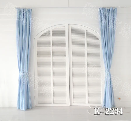 

10x10ft vinyl photography backdrop vinyl backdrops for photography vintage photography background house window blue curtain 2234