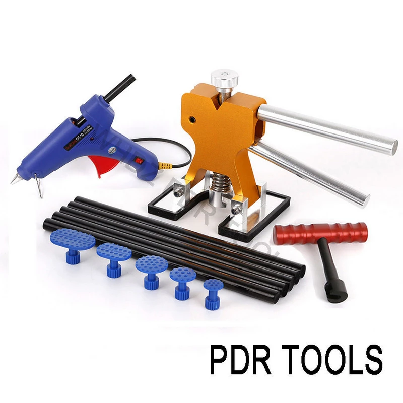 JXLCLYL Car Body Paintless Dent Repair Removal Glue Tabs Puller Lifter T-Bar Kit