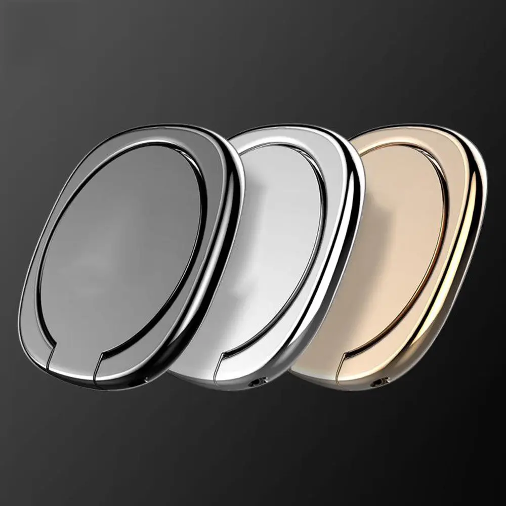 

2pcs/lot 360 Degree Metal Finger Ring Holder Smartphone Mobile Phone Finger Stand Holder For iPhone Huawei Xiaomi