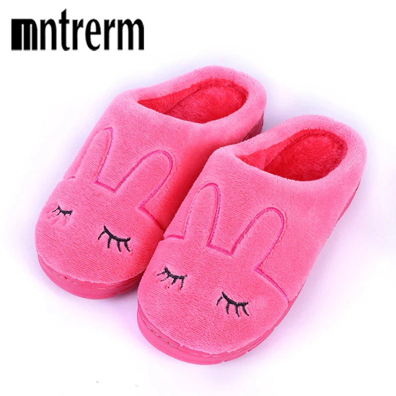 

Mntrerm 2018 Indoor House Slipper Soft Plush Cotton Cute Slippers Shoes Non-Slip Floor Home Furry Slippers Women Shoes Bedroom