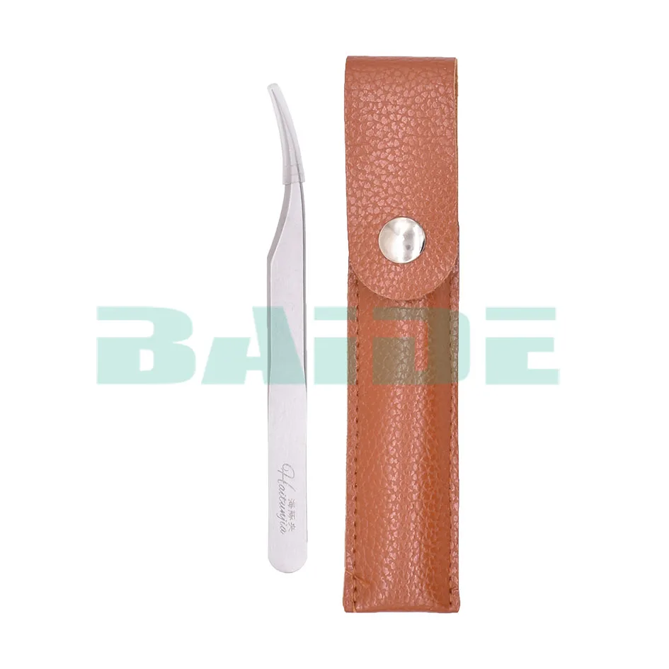leather sheath eyelash tweezers