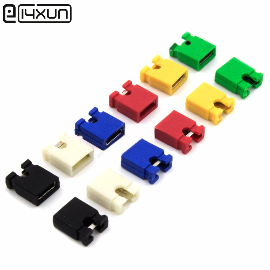 300pcs 2.54mm Standard Circuit Board Jumper Cap Shunts Short Circuit