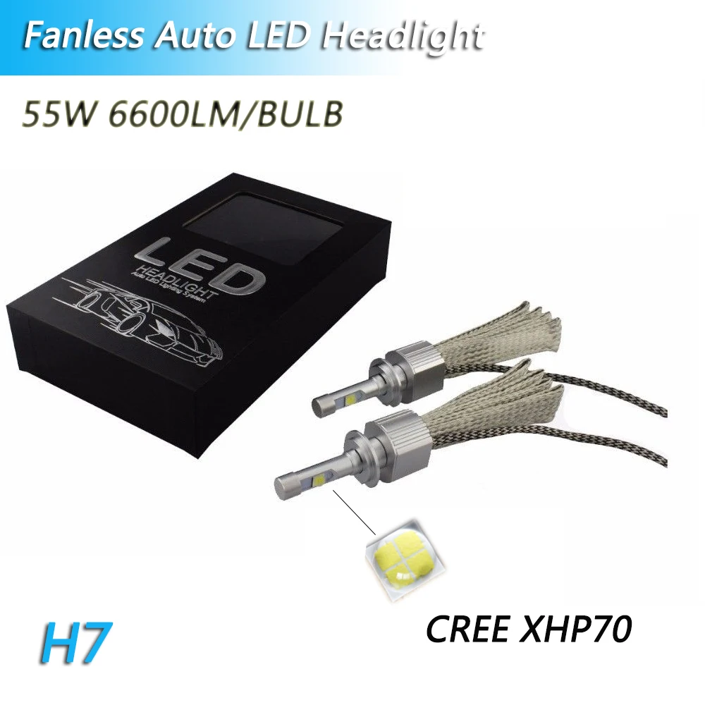 12V P70 C REE XHP70 чипы 110 Вт 13200lm Светодиодная лампа в головную фару H4 H7 HB3 9005 HB4 9006 9012 HIR2 H11