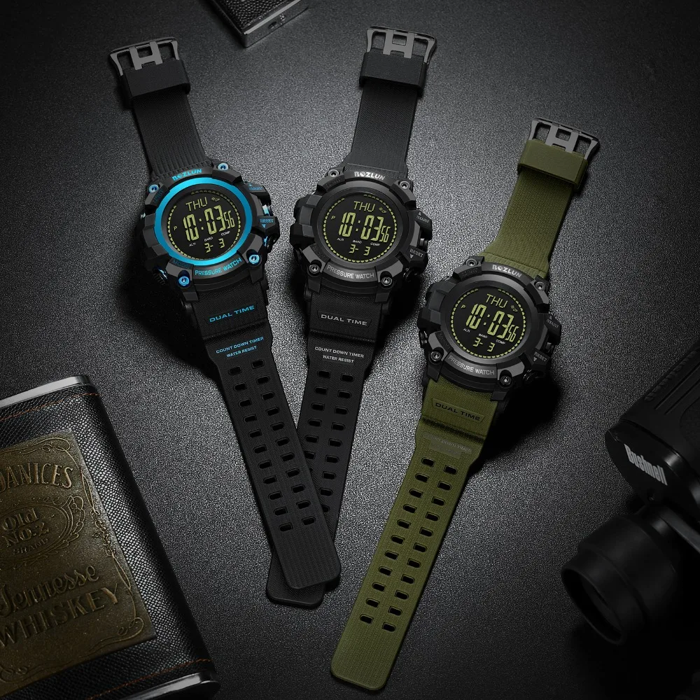 Открытый Спорт Smartwatch восхождение браслет часы высота давление погода