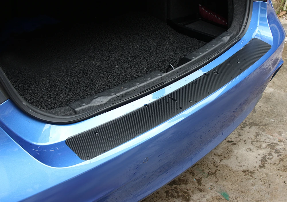 Защитная Наклейка на багажник автомобиля из углеродного волокна 90*8,8 см для Opel Astra H J G Insignia Mokka Corsa D Vectra Zafira Meriva Infiniti q50