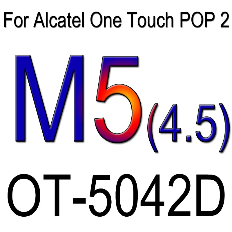 Закаленное Стекло Экран Защитная пленка для Alcatel One Touch idol2 6037 idol3 6039 6045 C3 C9 C7 Pop2 M5 5042 Pixi3 4,5 Pixi4 чехол - Цвет: 5042