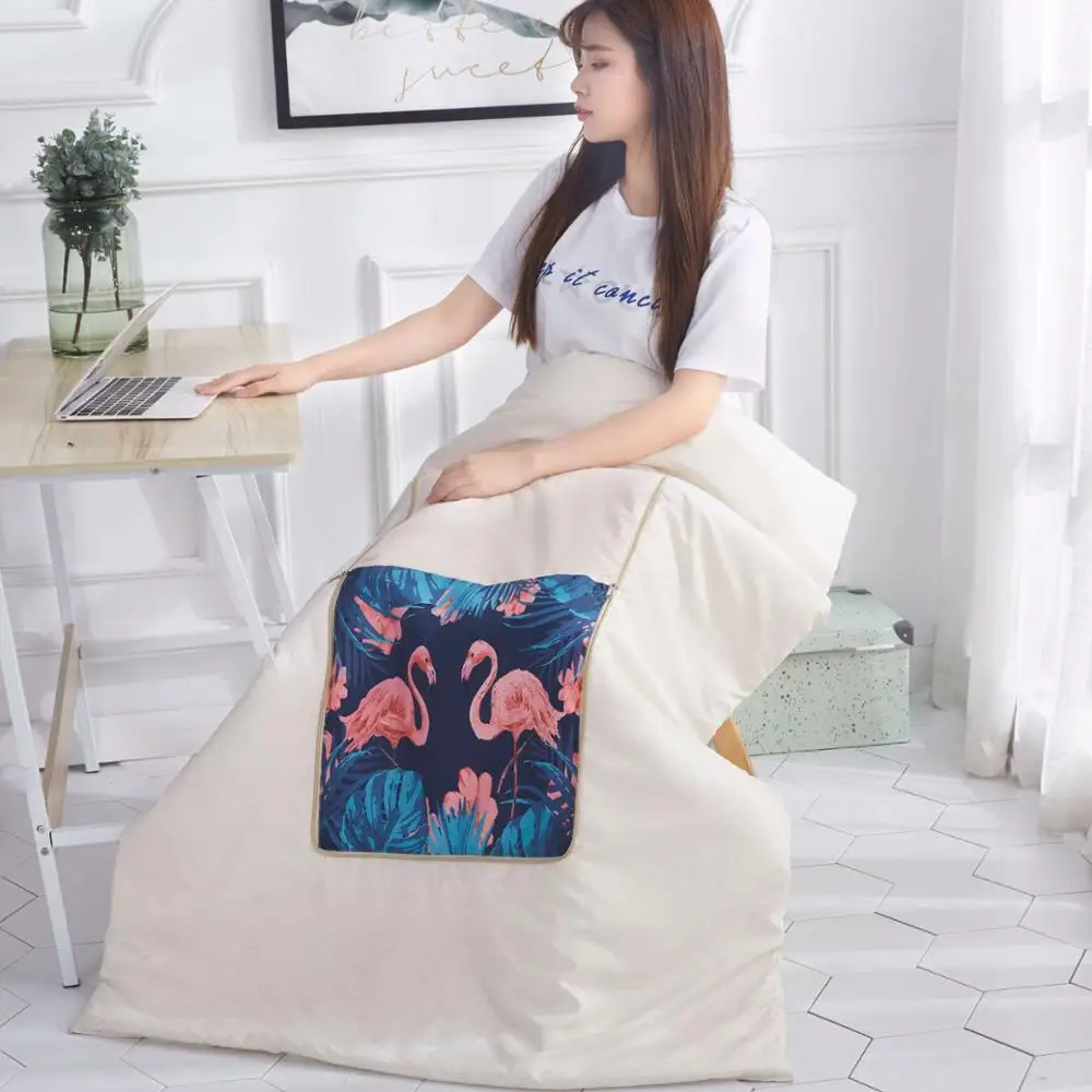 Многофункциональное одеяло с рисунком фламинго на кроватях для девочек, креативное портативное одеяло для путешествий, мягкое одеяло для дивана