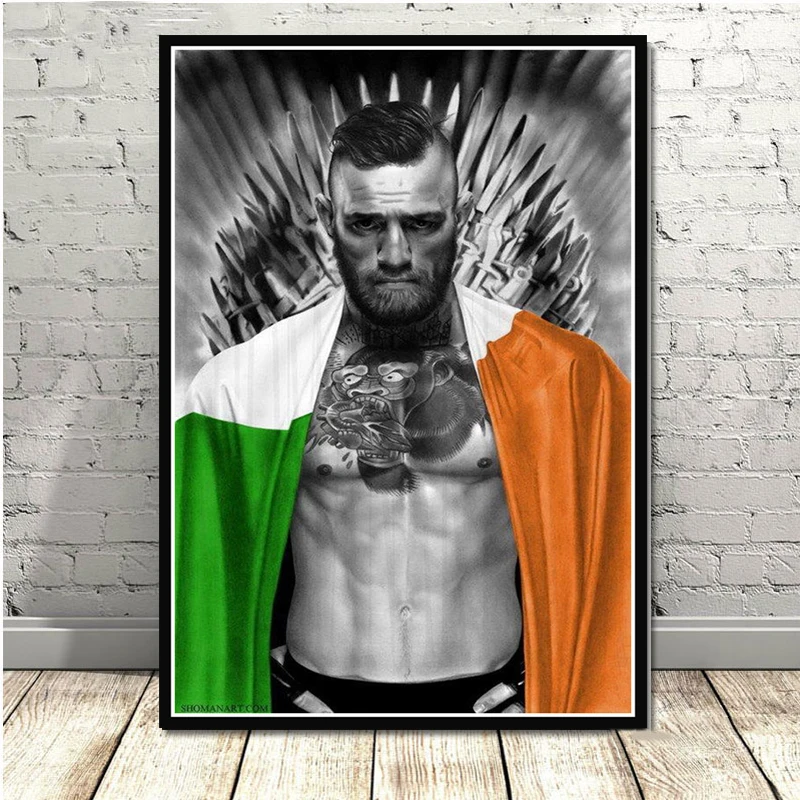 Конор Макгрегор UFC боксер художественный постер Картина Настенная картина домашний декор плакаты и принты - Цвет: 0011