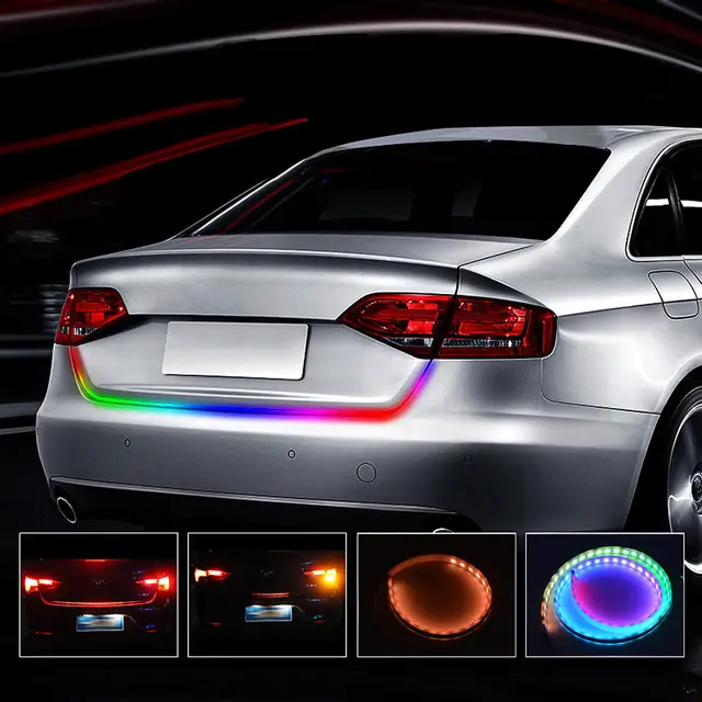 RGB Floating Led Dynamic Streamer Strip Turn Signal drl Daytime Led