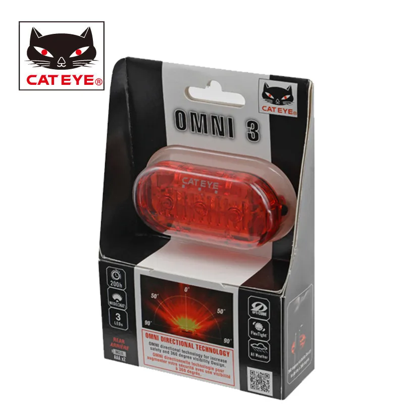

MTB Rode Bike Light LED Safety Lights Lamp Cycling Seatpost Saddle LampWarning Tail Light Accessories CATEYE Bicycle Taillight