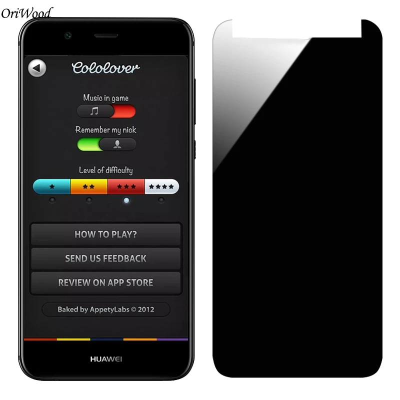 Оригинальная 2.5D анти шпионская Черная защитная пленка для huawei Nova 3E 3i, закаленное стекло для Nova 3 Nova3, защитная пленка