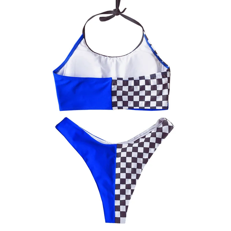 ZisioN 2019 Sexy Bikini Set Women Swimsuit Female Swimwear Patchwork Plaid Bikinis Sport Two-Pieces Bathing Suit Padded Biquini HTB1bMZ XcvrK1Rjy0Feq6ATmVXam - ZisioN 2019 Sexy Bikini Set Women Swimsuit Female Swimwear Patchwork Plaid Bikinis Sport Two-Pieces Bathing Suit Padded Biquini