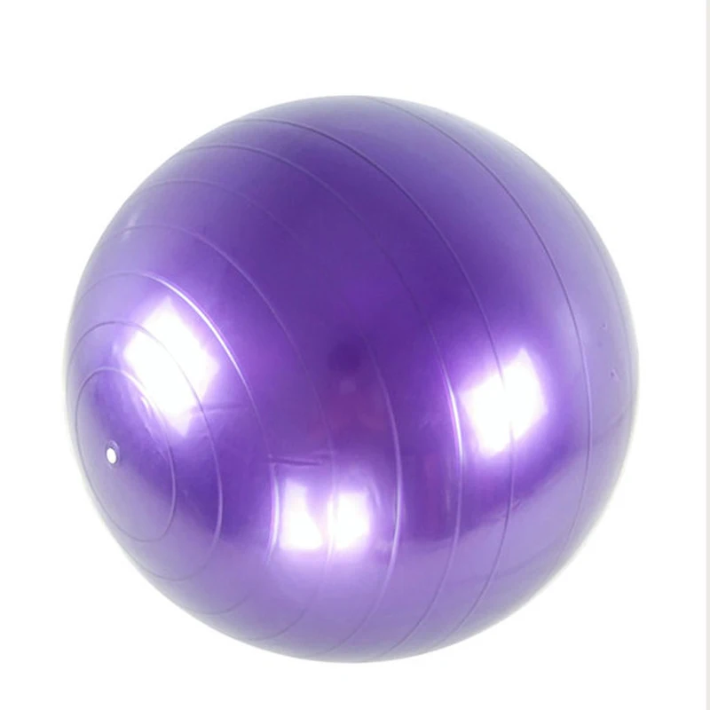 Фитнес-мяч для йоги 65 см Противоскользящий йога баланс Пилатес Спорт фитбол устойчивые мячи для фитнес-тренировок - Цвет: Фиолетовый