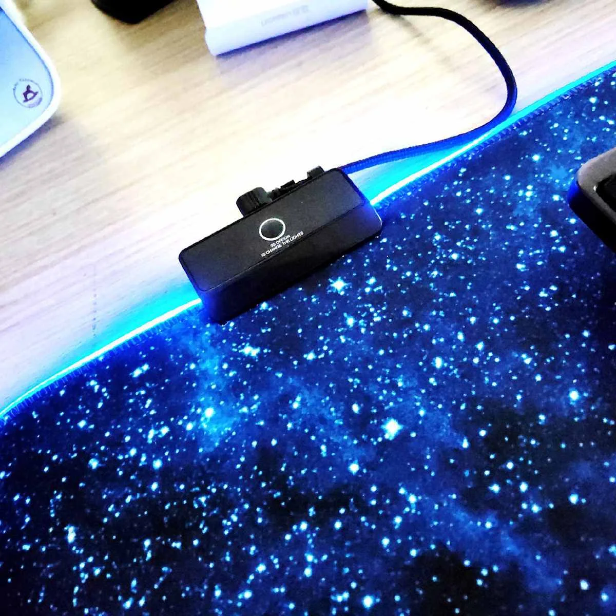 Большой RGB светодиодный коврик для мыши 7 цветов USB Проводное освещение игровой геймер нескользящий цветной коврик для мыши для ноутбука компьютерный стол коврик мыши