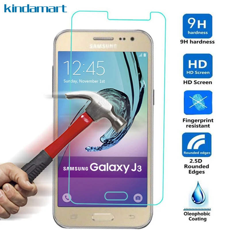 Закаленное защитное стекло для Samsung Galaxy J3 2016 закаленное J320F стеклянная пленка|glass